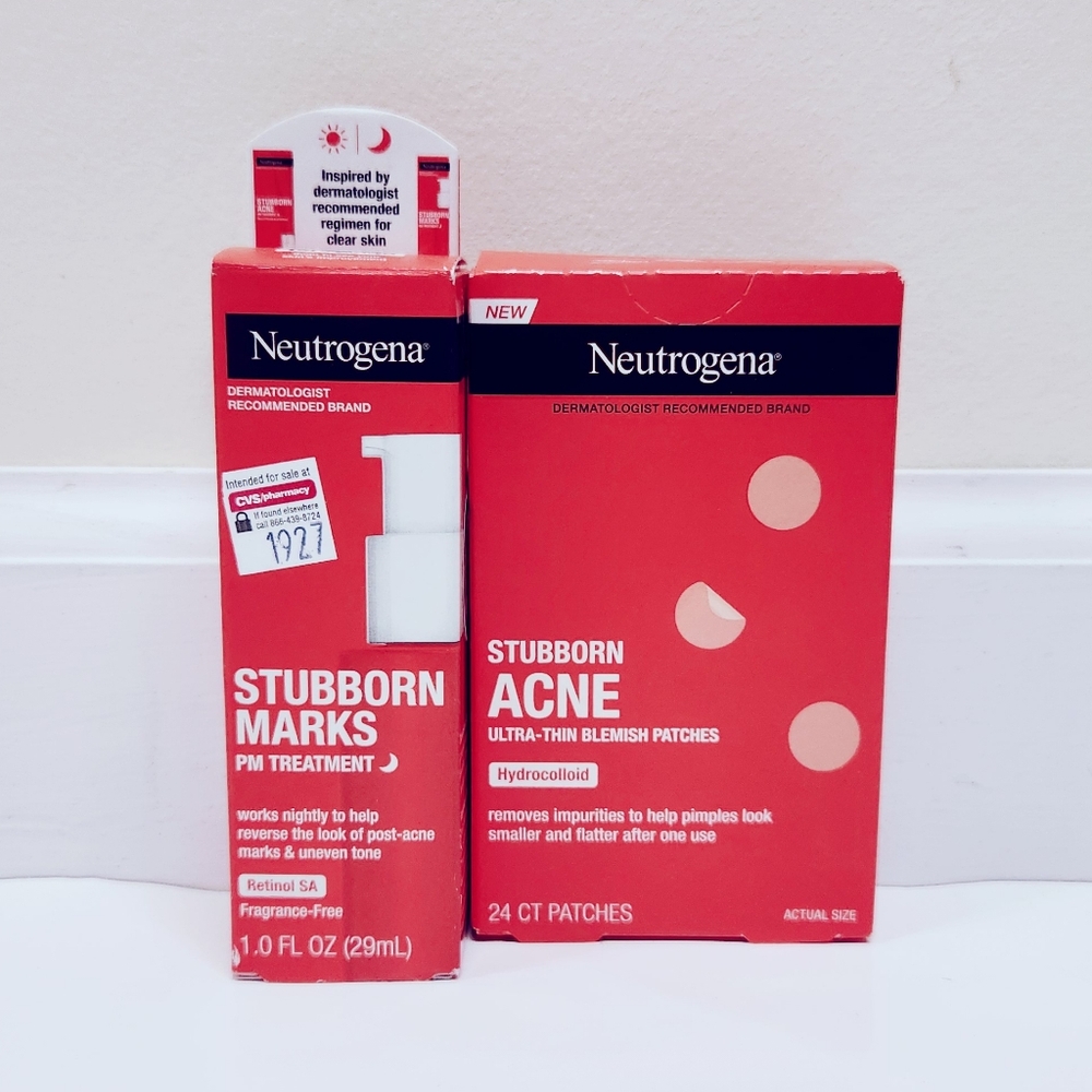 Neutrogena Stubborn Marks PM Treatment and Acne Blemish Patches